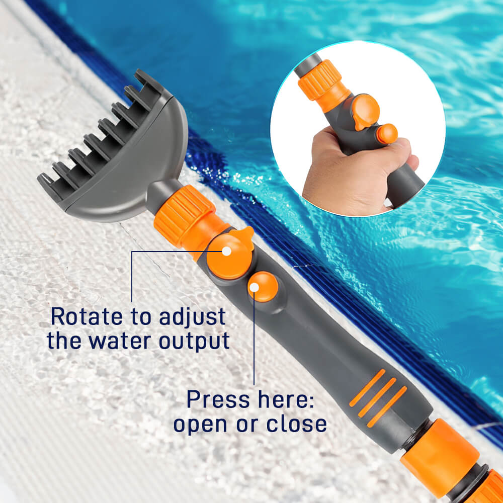 Pool Filter Cartridge Cleaner Tool with 6 Powerful Water Jets Quickly Cleans Filter Dirt
