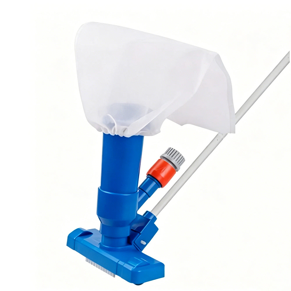 Portable Pool Vacuum Jet Cleaner with Brush and 49 Inch Pole Handheld Vacuum Head