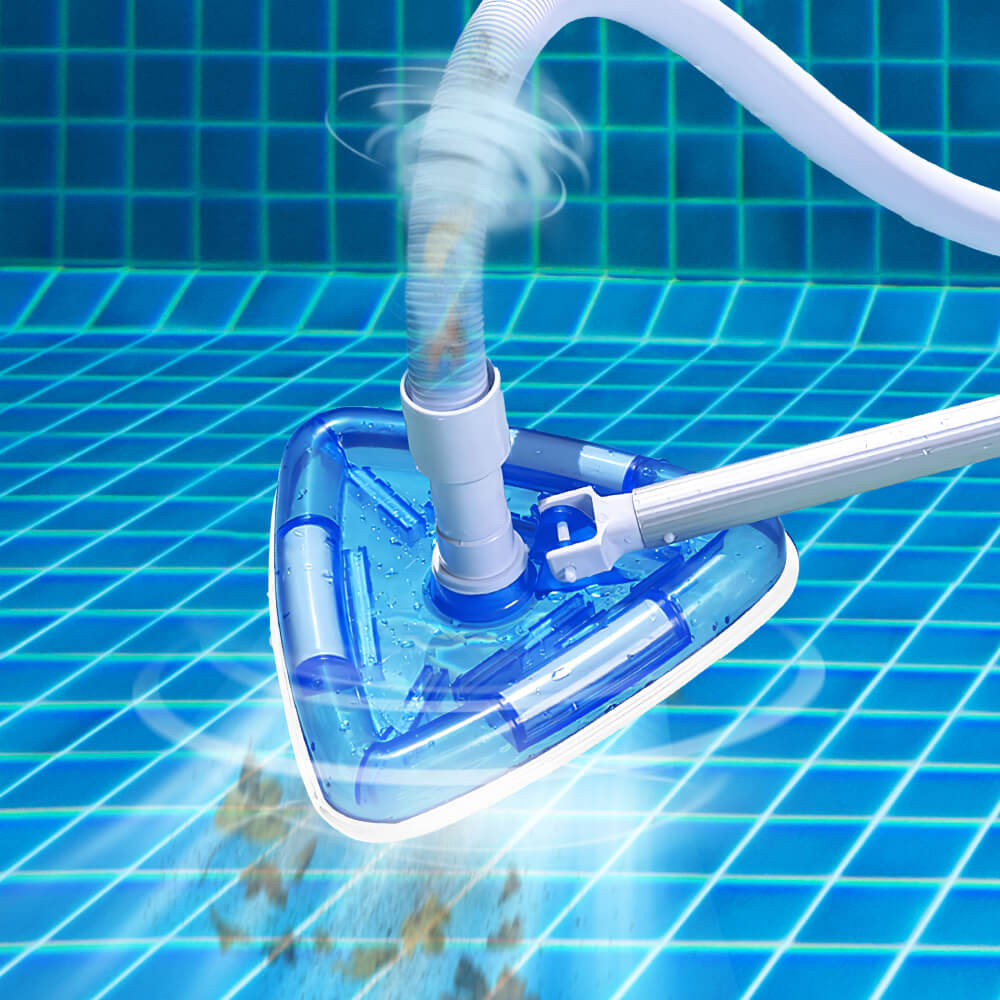 Pool Vacuum Head Bottom Brush Triangular Weighted Transparent Swimming Pool Vacuum