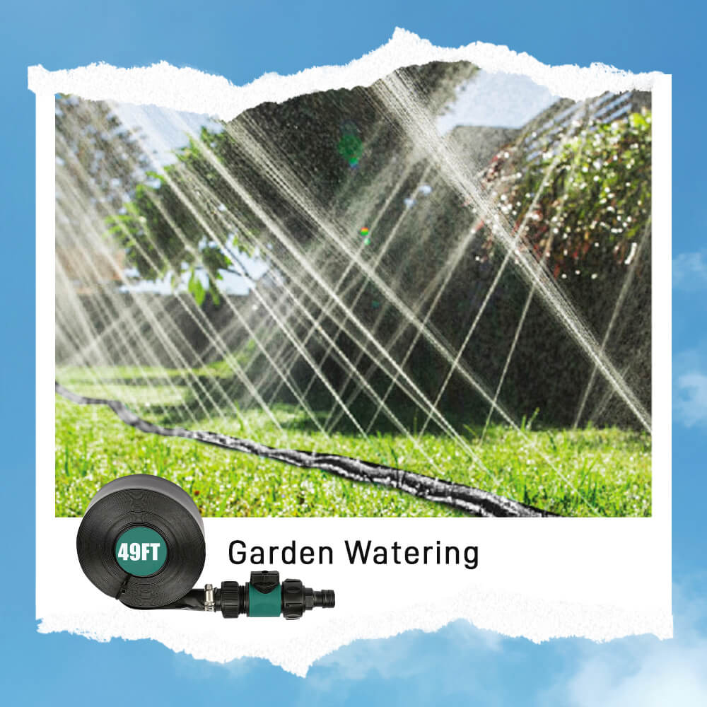 Trampoline Sprinkler Outdoor Waterpark Hose Water Sprayer Garden Sprinkler 590inch