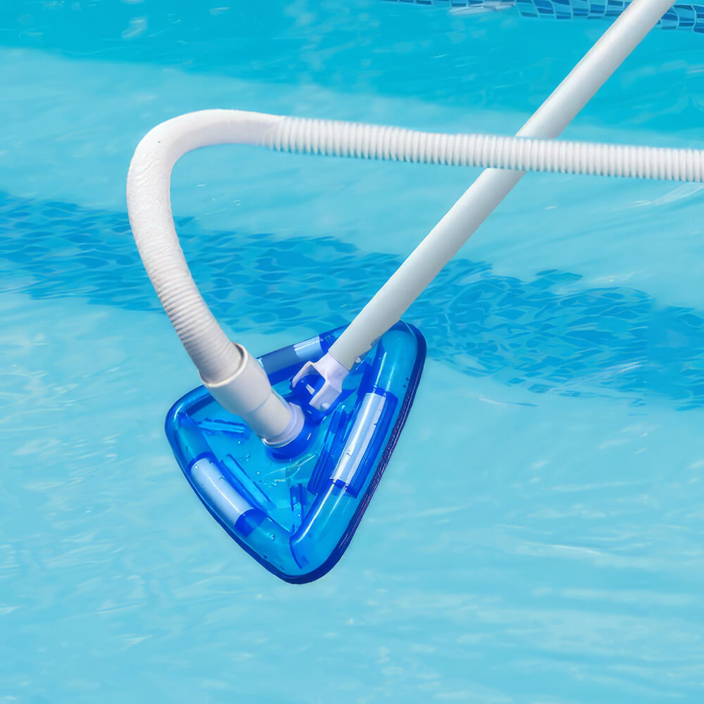 Pool Vacuum Head Bottom Brush Triangular Weighted Transparent Swimming Pool Vacuum