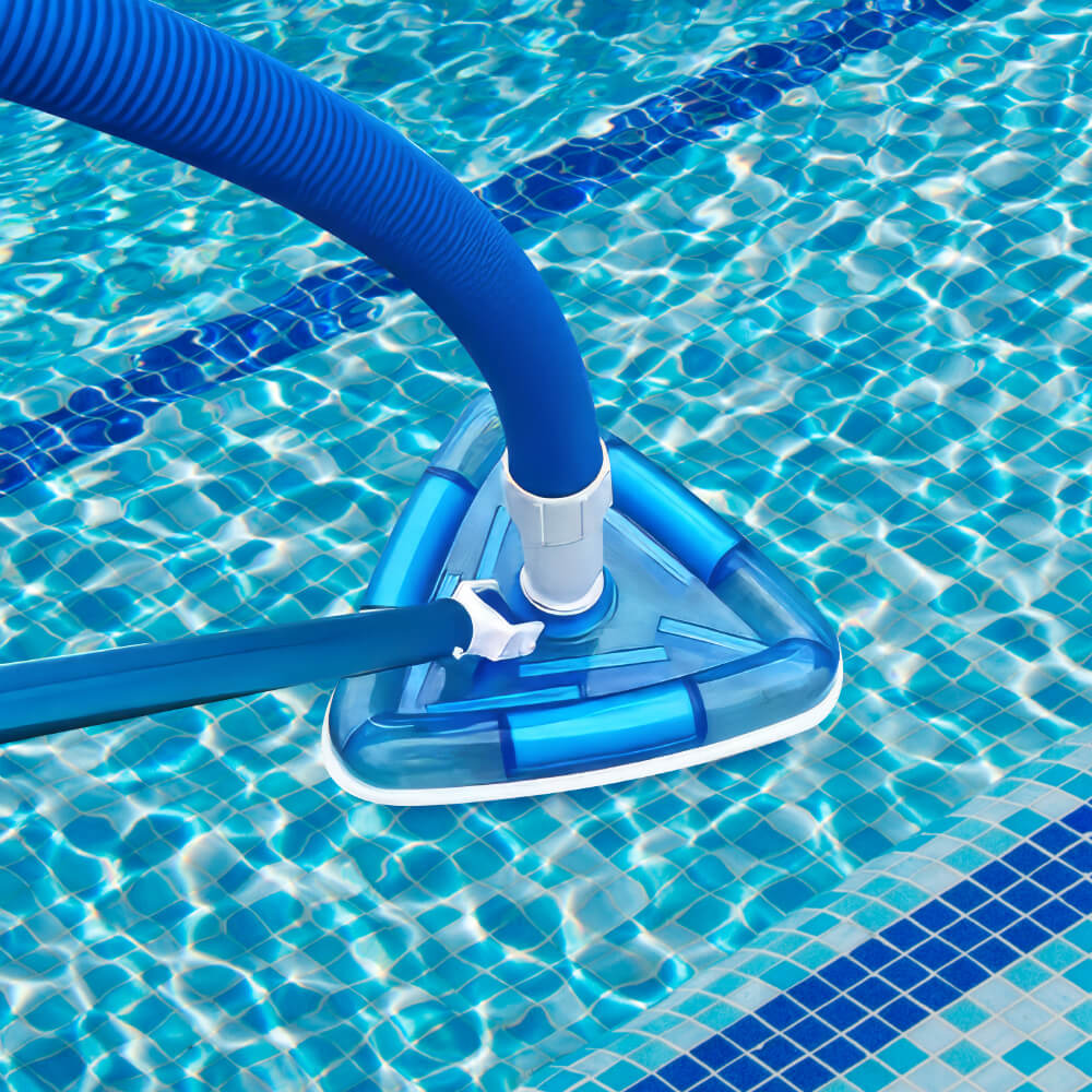 Pool Vacuum Head Bottom Brush Triangular Weighted Transparent Swimming Pool Vacuum