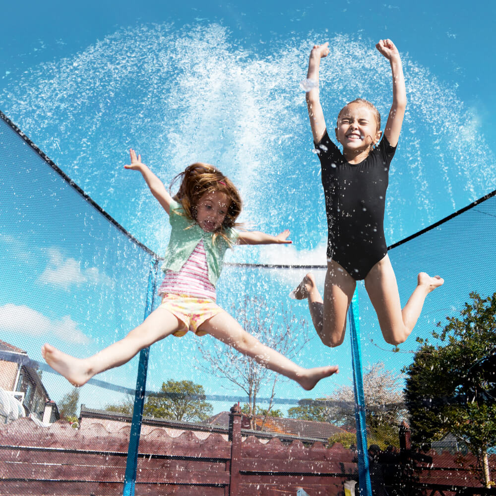 Trampoline Sprinkler Outdoor Waterpark Hose Water Sprayer Garden Sprinkler 590inch