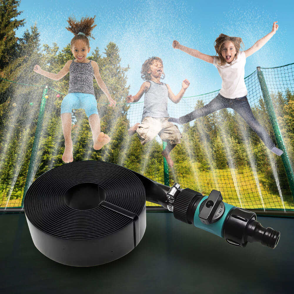 Trampoline Sprinkler Outdoor Waterpark Hose Water Sprayer Garden Sprinkler 590inch