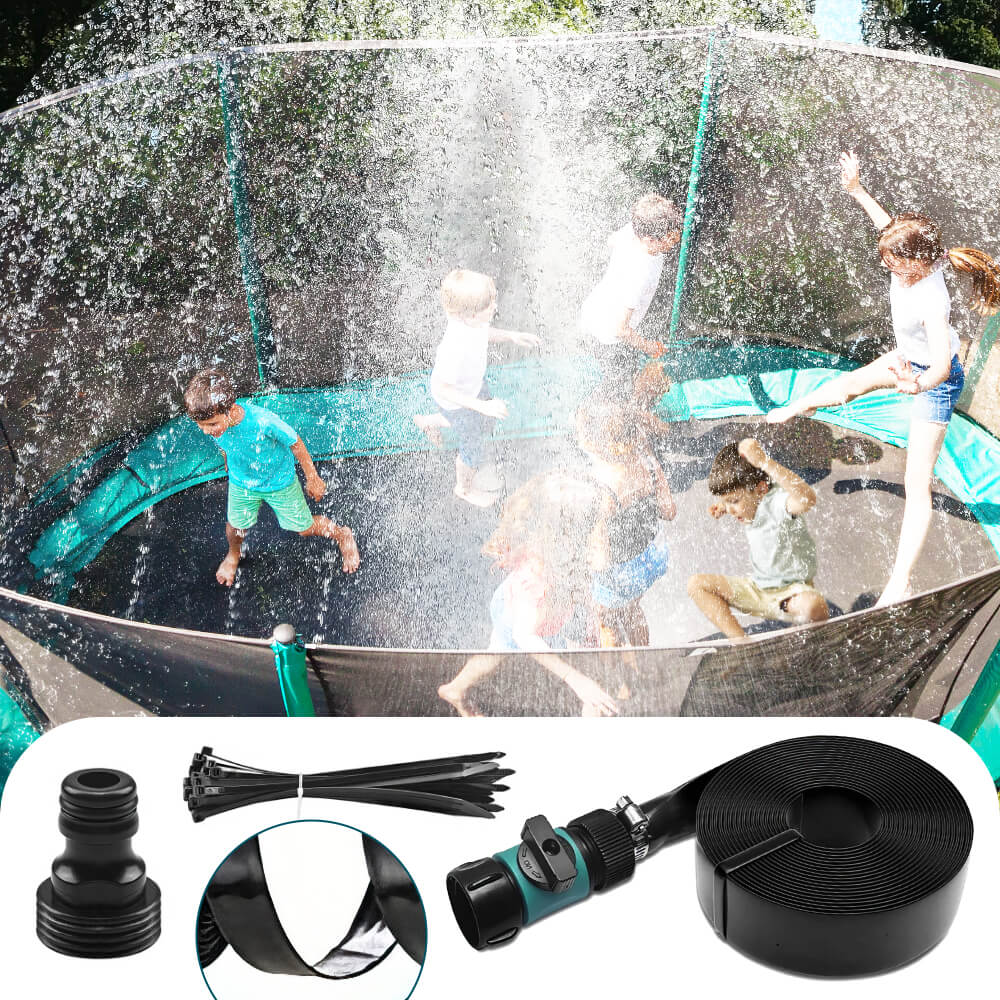 Trampoline Sprinkler Outdoor Waterpark Hose Water Sprayer Garden Sprinkler 590inch