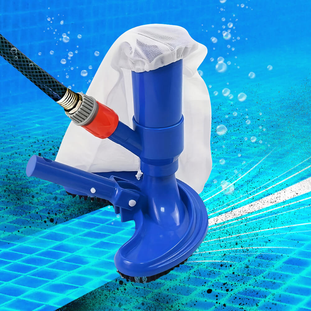 Portable Pool Vacuum Cleaner Handheld Jet Underwater Cleaner with Brush and Bag