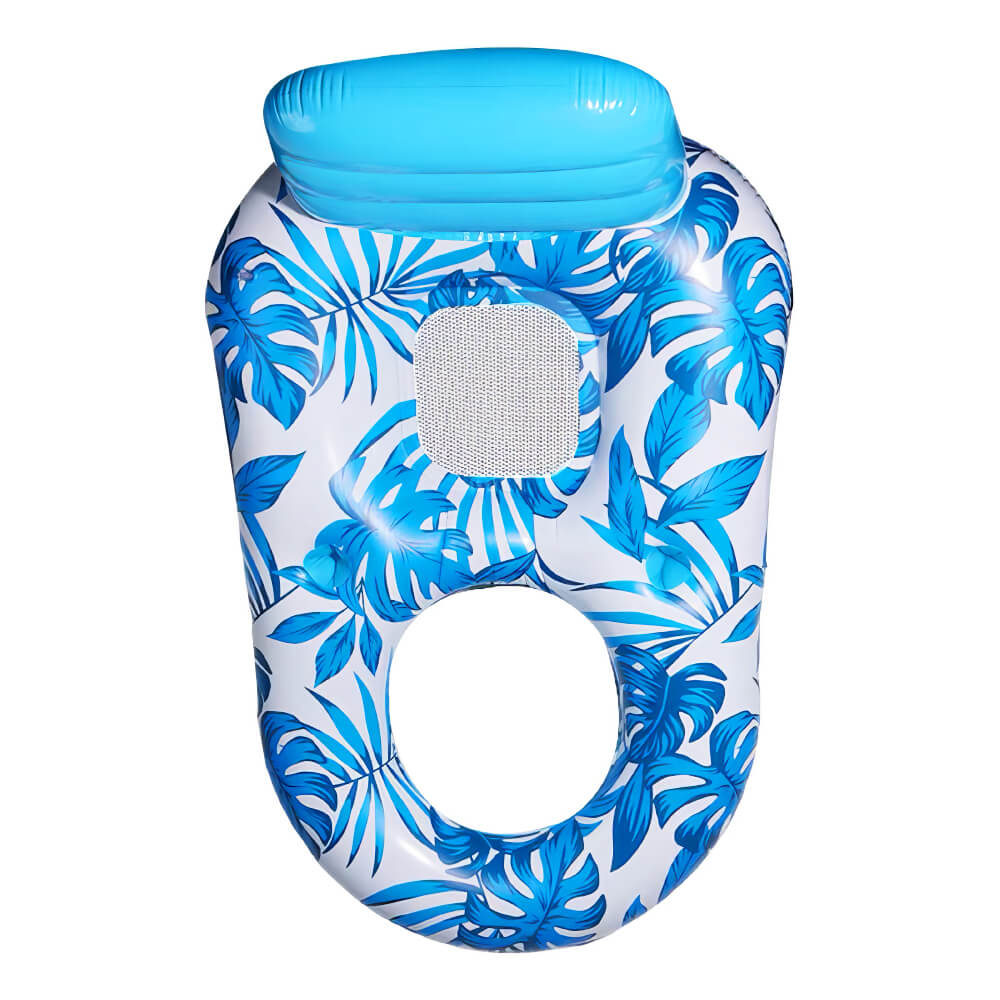 Inflatable Pool Float Adult Water Floating Lounger with Cup Holder
