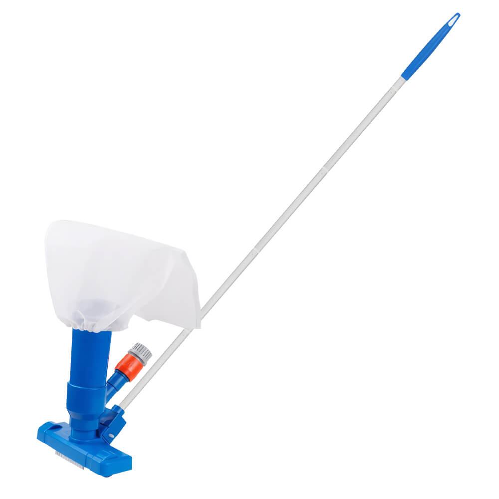 Pool Vacuum Jet Underwater Cleaner with Brush & 49" Pole Handheld  Pool Vacuum Head