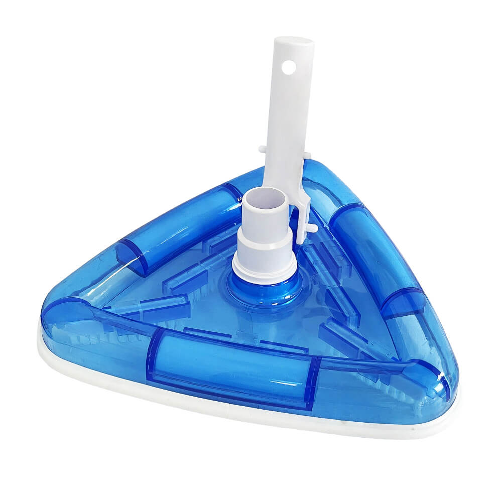 Pool Vacuum Head Bottom Brush Triangular Weighted Transparent Swimming Pool Vacuum