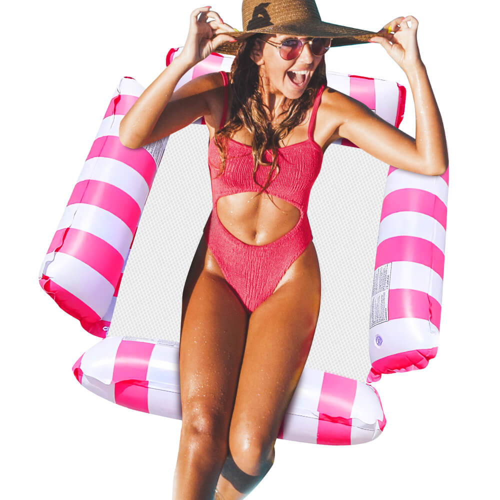 Inflatable Pool Floats Adult 4-in-1 Multi-Purpose Pool Float Rafts Water Hammock
