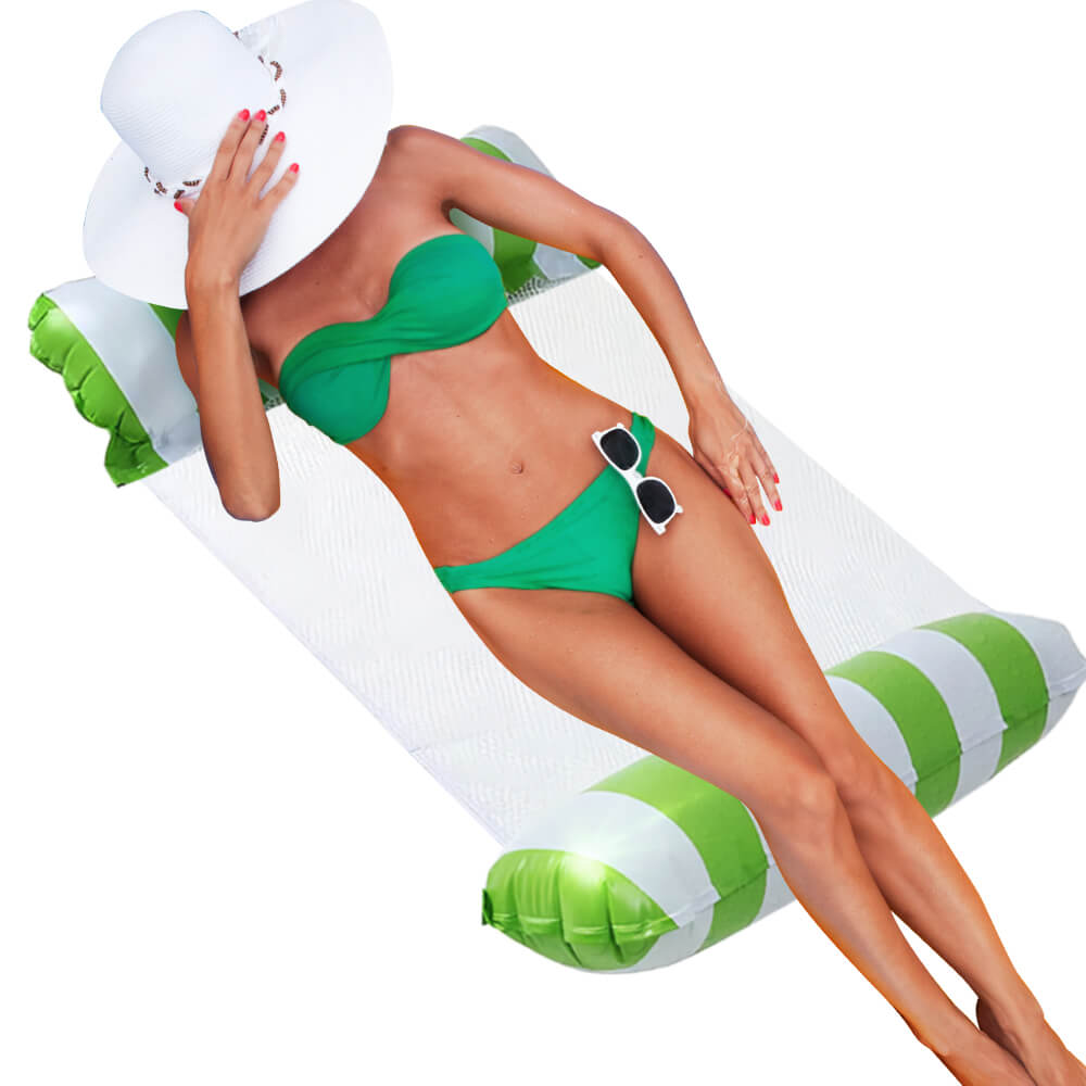 2 Pack Inflatable Pool Floats Hammock 4-in-1 Multi-Purpose Pool Floating Toys