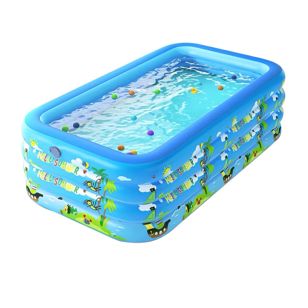 Inflatable Pool 98'' x 65'' x 23'' Full-Sized Family Pools Thickened Lounge Pool