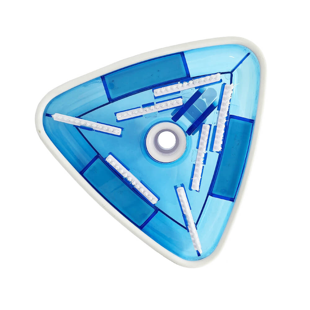 Pool Vacuum Head Bottom Brush Triangular Weighted Transparent Swimming Pool Vacuum