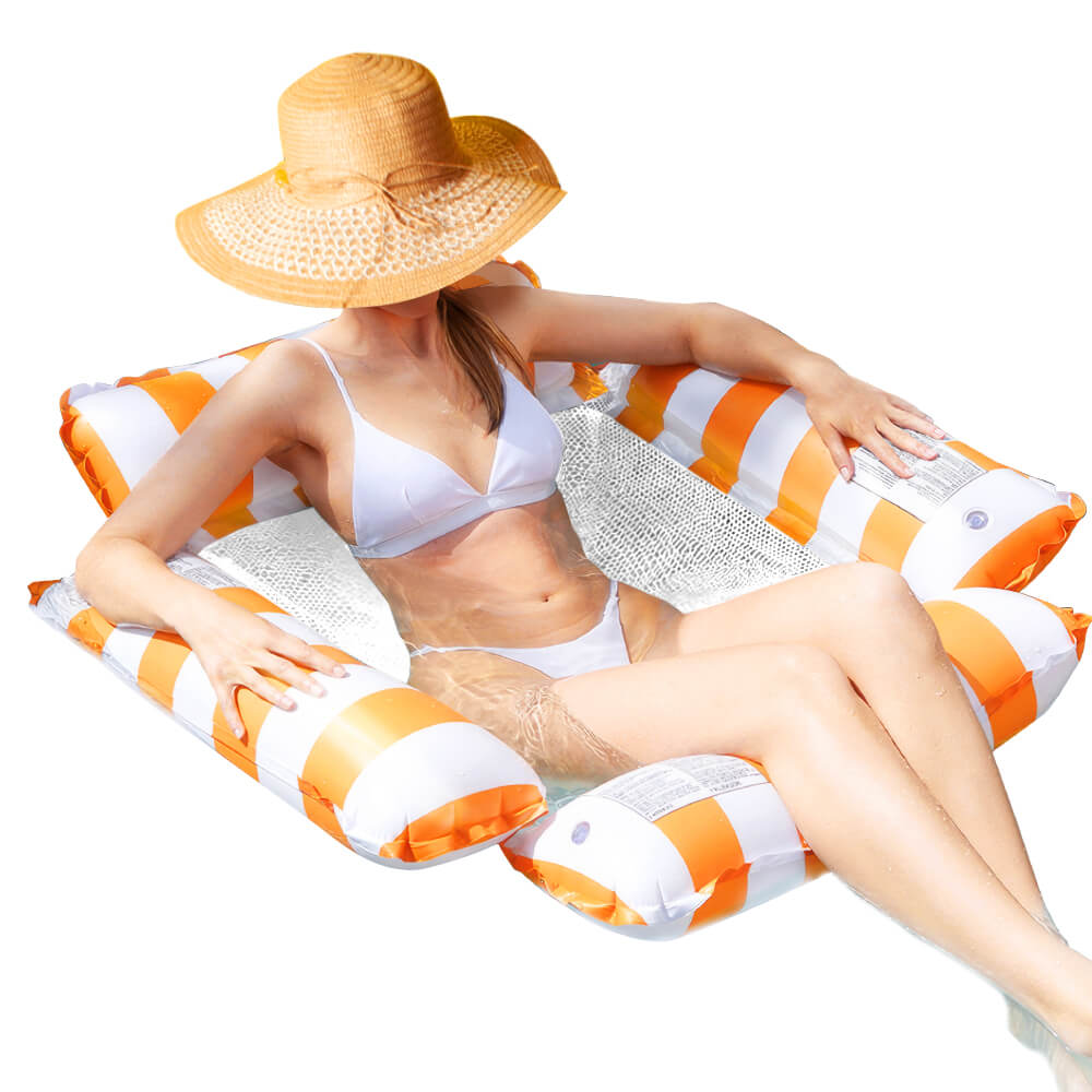 Inflatable Pool Floats Adult 4-in-1 Multi-Purpose Pool Float Rafts Water Hammock