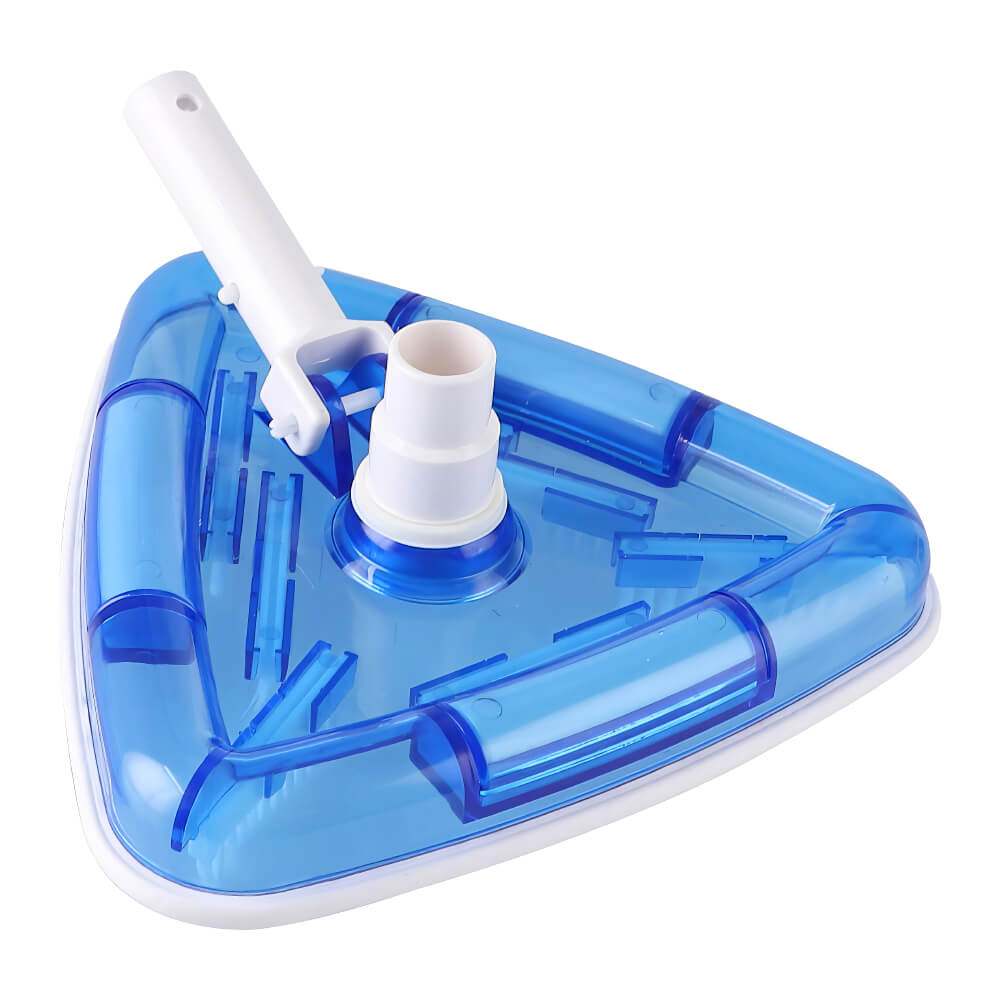 Pool Vacuum Head Bottom Brush Triangular Weighted Transparent Swimming Pool Vacuum